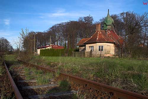 Budwity, drewniana stacja kolejowa